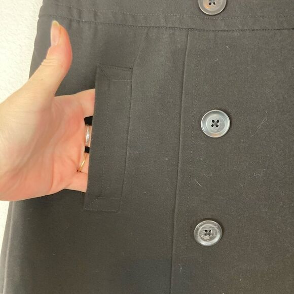 Sandro NWOT black sailor nautical button skirt so chic just perfect - Picture 3 of 6